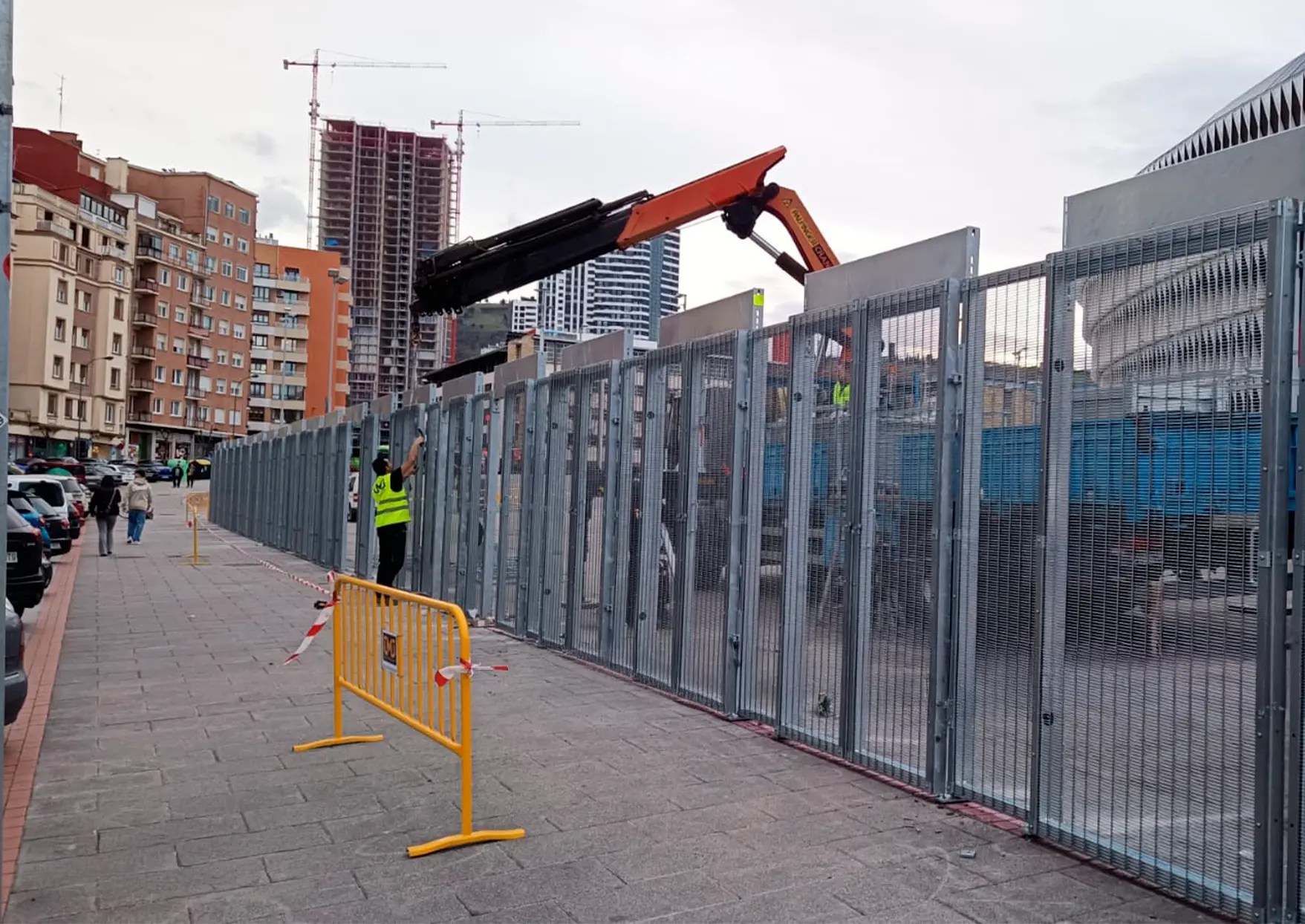 Sicherheitszaun TUPIFOR für das Stadion San Mamés in Bilbao